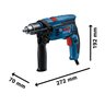 Furadeira Impacto Bosch Gsb13re 750w Gsb 13 + Acess 110v - 2