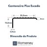Cantoneira Alumínio Para Degrau Escada 34mm x 14mm - Homeney Fumê 2m - 2