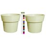 Kit 2 Vasos Plantas Frutífera hortaliças 45x50 Ibiza Polietileno BGPLASTICOS V945 AZUL TURQUESA 018 - 1