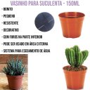 Ver imagem 3 de 120 Mini Vaso Plástico N7 Ceramica Suculentas Cactos Atacado
