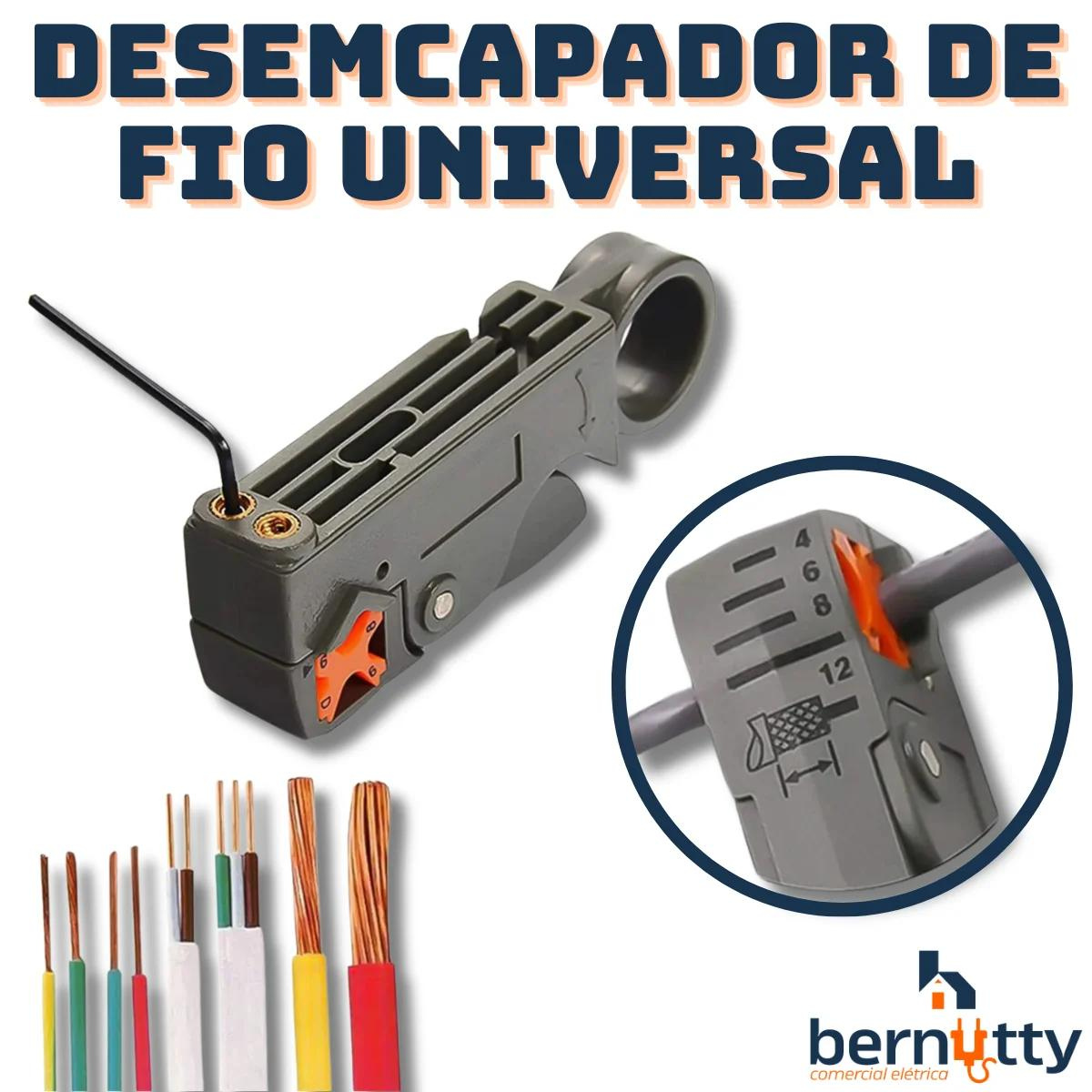 Decapador de Fio Cabo Coaxial Alicate de Descascamento Automático Rotativo - 2