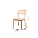 Ver imagem 5 de Conjunto de Sala Jantar Mesa 100 cm com 4 Cadeiras Ava Natural Nude Marrom