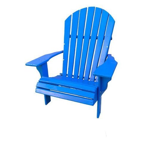 Cadeira Adirondack Pavão Clean Jardim Externa Azul-lazúli Azul-lazúli