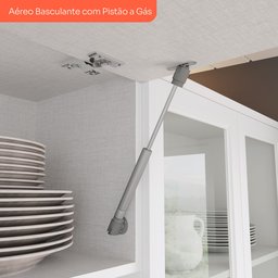 Cozinha Compacta com Tampo 3 Peças 6 Portas 3 Gavetas Emily Espresso Móveis - 13