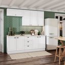 Ver imagem 1 de Cozinha Compacta com Tampo 4 Peças 8 Portas 3 Gavetas Emily Espresso Móveis