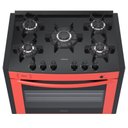 Ver imagem 2 de FOGAO A GAS DE EMBUTIR 5 BOCAS VENAX GAUDI PRISMA VITREO BL VERMELHO GAS GLP