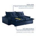 Ver imagem 6 de Sofá Retrátil e Reclinável 4 Lugares 250cm Avalon Super Pillow 