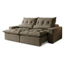 Ver imagem 2 de Sofá Retrátil e Reclinável 3 Lugares 250cm Avalon Super Pillow Veludo Marrom