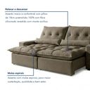 Ver imagem 5 de Sofá Retrátil e Reclinável 3 Lugares 250cm Avalon Super Pillow Veludo Marrom