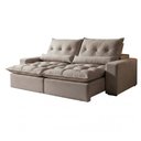Ver imagem 2 de Sofá Retrátil e Reclinável 4 Lugares 290cm Avalon Super Pillow Veludo Cinza