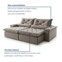 Ver imagem 6 de Sofá Retrátil e Reclinável 2 Lugares 220cm Diamond Super Pillow