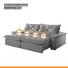 Sofá Retrátil e Reclinável 4 Lugares 220cm Diamond Super Pillow  - 8