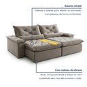 Ver imagem 5 de Sofá Retrátil e Reclinável 2 Lugares 220cm Diamond Super Pillow