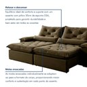 Ver mais imagens de Sofá Retrátil e Reclinável 2 Lugares 220cm Diamond Super Pillow Veludo Marrom