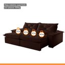 Ver mais imagens de Sofá Retrátil e Reclinável 4 Lugares 220cm Diamond Super Pillow 