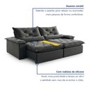 Ver imagem 4 de Sofá Retrátil e Reclinável 2 Lugares 220cm Diamond Super Pillow
