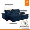 Ver imagem 2 de Sofá Retrátil e Reclinável 4 Lugares 240cm Diamond Super Pillow 