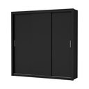 Ver imagem 1 de Guarda Roupa Roupeiro Clarice 3 Portas de Correr 4 Gavetas Carioca Preto