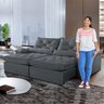 Sofá Retrátil e Reclinável 4 Lugares 240cm Diamond Super Pillow  - 9