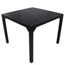Ver imagem 1 de Mesa Quadrada Haiti 100cm Tampo Ripado em Alumínio Trama Preto