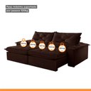 Ver mais imagens de Sofá Retrátil e Reclinável 5 Lugares 280cm Diamond Super Pillow