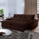 Ver imagem 1 de Sofá Retrátil e Reclinável 5 Lugares 280cm Diamond Super Pillow