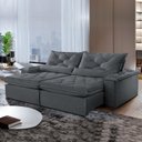 Ver imagem 1 de Sofá Retrátil e Reclinável 5 Lugares 280cm Diamond Super Pillow 