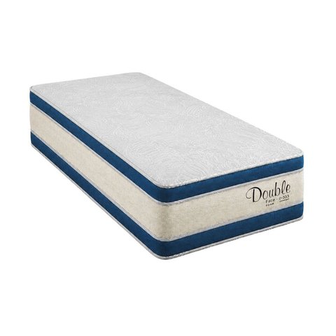 Colchão Solteiro Sr Life Double Molas Ensacadas Espuma D33 88x188x34cm Branco