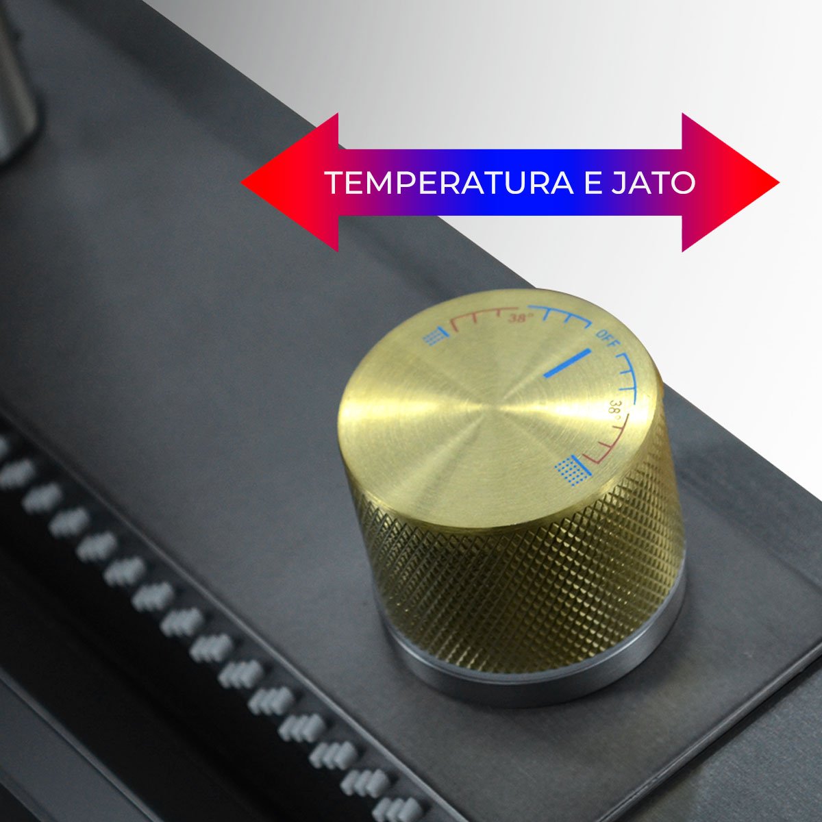 Kit Cuba Quadrada + Torneira Extensivel com Controle Temperatura Cascata Cesto e Tábua - Completa - 6