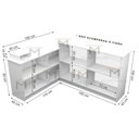 Ver imagem 4 de BALCÃO BUFFET VITRINE M132.2021.B (RESTAURANTE, COMÉRCIO) MUNDI MOVEIS