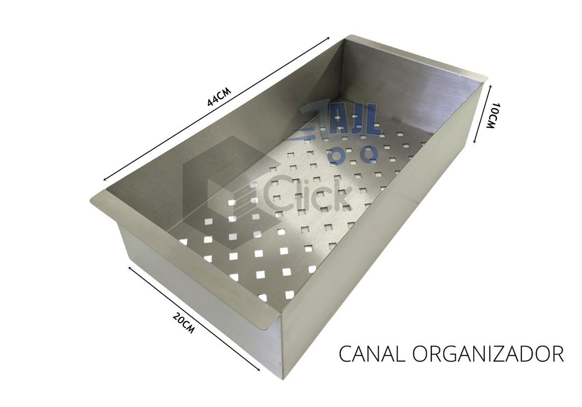 Canal Equipado Multi Uso Talheres Pratos E Copos Inox 304 - 5