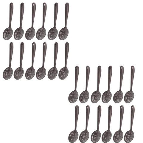 24 Espumadeiras para Cozinha Cinza Fritura Arroz Escumadeira Culinária de Nylon Kitch Crippa 