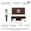Ver imagem 4 de Rack com Painel e Suporte TV 65" Retrô com Espelho Flórida Multimóveis V3142