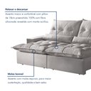 Ver imagem 6 de Sofá Retrátil e Reclinável 3 Lugares 210cm Avalon Super Pillow 