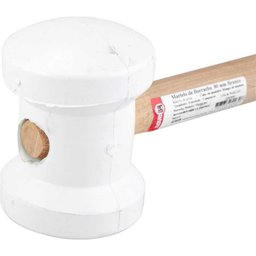 Martelo de Borracha 80mm Branco Nove54 - 5