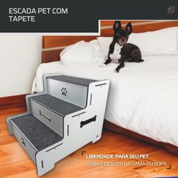 Escadinha para Cachorro Escada para Cachorro 3 Degraus Pet - 3