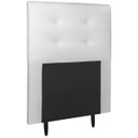 Ver imagem 1 de Cabeceira Estofada Cama Solteiro 90 cm Helena Corino Branco