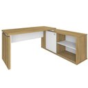 Ver imagem 5 de Mesa para Escritório Escrivaninha Home Office Orly A02 Olmo Branco - Lyam Decor