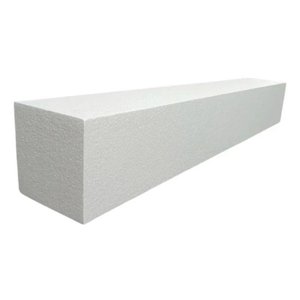 Moldura Externa Viga Eps Isopor Fachada 20x20x100 Cm (kit 4 Unidades)