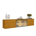 Ver imagem 2 de Rack para TV até 60 Polegadas Luminare 3 Portas com Vidro e LED 100% MDF Naturale - Gelius