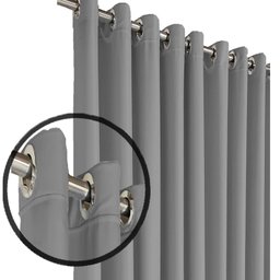 cortina para apartamento blackout Napoli 5,50 x 2,30 cinza - 5