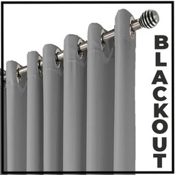 cortina para apartamento blackout Napoli 5,50 x 2,30 cinza - 4