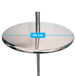 Mesa De Inox Redonda 60cm Para Piscna Igasol Mesa Inox R60 - 3