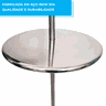 Mesa De Inox Redonda 60cm Para Piscna Igasol Mesa Inox R60 - 4