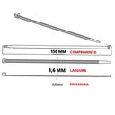 Ver imagem 3 de Presilha Enforca Gato Abraçadeira Plástica Para Prender Fixar Com 3 Tamanhos Diferentes
