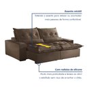 Ver imagem 6 de Sofá Retrátil e Reclinável 3 Lugares 210cm Avalon Super Pillow 