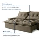 Ver mais imagens de Sofá Retrátil e Reclinável 2 Lugares 210cm Avalon Super Pillow Veludo Marrom