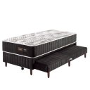 Ver imagem 1 de Auxiliar Cama Box Colchão Solteiro Especial 96x203x67cm com Molas Ensacadas Denver Black