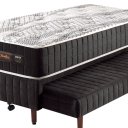 Ver imagem 5 de Auxiliar Cama Box Colchão Solteiro Especial 96x203x67cm com Molas Ensacadas Denver Black