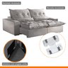 Sofá Retrátil e Reclinável 4 Lugares 230cm Avalon Super Pillow  - 7